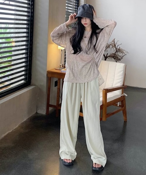TONE SELECT GOODS(トーンセレクトグッズ)の「urbanfemine./シアーシンプルカットソー U7350(Tシャツ/カットソー・レディース・ブラウン/グレー・FREE)」の14枚目の写真