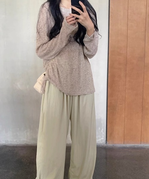 TONE SELECT GOODS(トーンセレクトグッズ)の「urbanfemine./シアーシンプルカットソー U7350(Tシャツ/カットソー・レディース・ブラウン/グレー・FREE)」の8枚目の写真