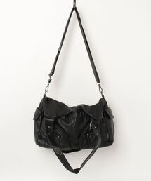 Never mind the XU / Chikashitsu+ | 韓国ファッション nmtc + エヌエムティーシープラス 2way coating pocket shoulder bag 2 2ウェイコーティングポケットショルダーバッグ ハンドバッグ 肩掛けバッグ クロスバッグ 大容量バッグ 韓国ストリート ストリートファッション(ショルダーバッグ)