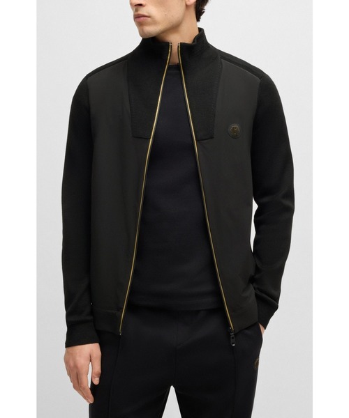 BOSS（ボス）の「Double Bモノグラム ニットジャケット（ニット/セーター・メンズ・ブラック・L/S/XL/M/XXL）」の2枚目の写真