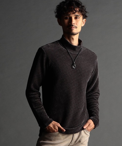 NICOLE CLUB FOR MEN（ニコルクラブフォーメン）の「モールバイヤス オフネックプルオーバー（その他トップス・メンズ・ブラック/オフホワイト/グレー・MEDIUM/LARGE/X-LARGE）」の3枚目の写真