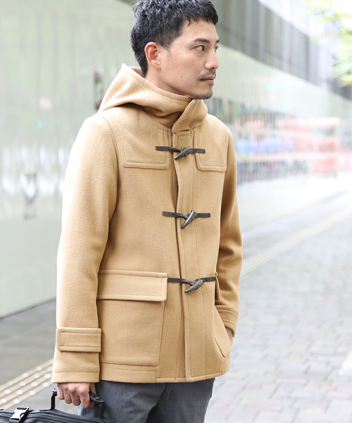 GLOBAL WORK(グローバルワーク)の「ウールダッフルコート/564446(ダッフルコート・メンズ・ベージュ/ダークブルー/ダークグレー・X-LARGE/LARGE/MEDIUM/SMALL)」の1枚目の写真