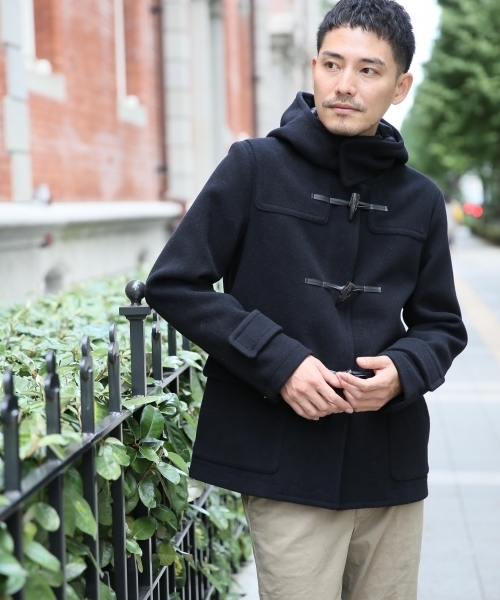 GLOBAL WORK(グローバルワーク)の「ウールダッフルコート/564446(ダッフルコート・メンズ・ベージュ/ダークブルー/ダークグレー・X-LARGE/LARGE/MEDIUM/SMALL)」の3枚目の写真