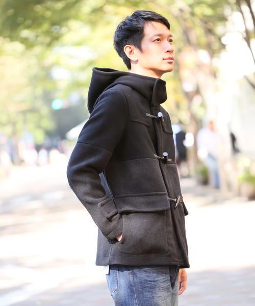 GLOBAL WORK(グローバルワーク)の「ウールダッフルコート/564446(ダッフルコート・メンズ・ベージュ/ダークブルー/ダークグレー・X-LARGE/LARGE/MEDIUM/SMALL)」の2枚目の写真