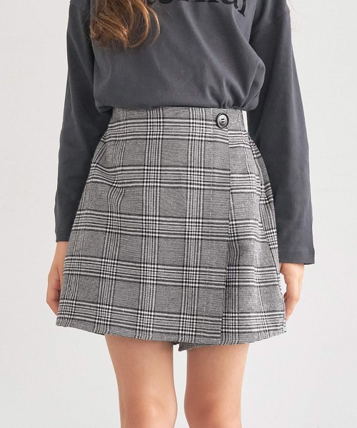 coca（coca）（コカ）の「キッズ ウエストボタン付きスカートパンツ（その他パンツ・キッズ・ベージュ/その他・150/140/130/120）」の2枚目の写真