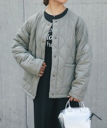 un dix cors | リバーシブルキルティングジャケット(ダウンジャケット/コート)