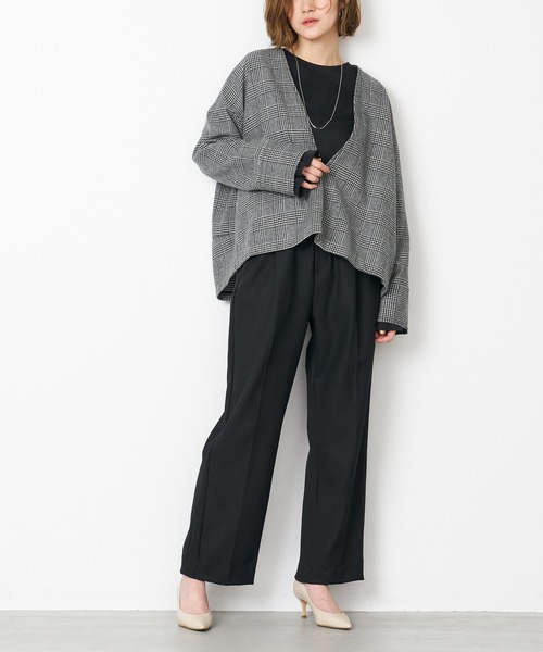 MICA&DEALパンツ　ブラック、ベージュ MICA&DEAL 「MICA&DEAL」 イージーパンツ FREE ブラック