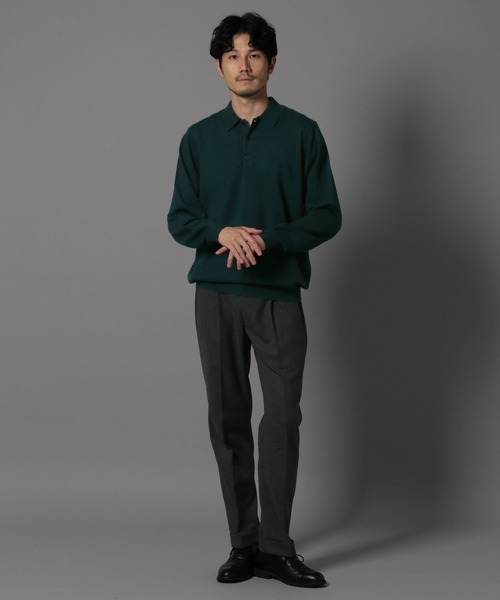 GLOBAL WORK（グローバルワーク）の「ニットポロシャツ/Salon de GW/133436（ポロシャツ・メンズ・ブラック/ライトベージュ/グリーン系その他6・MEDIUM/LARGE/X-LARGE/SMALL）」の17枚目の写真