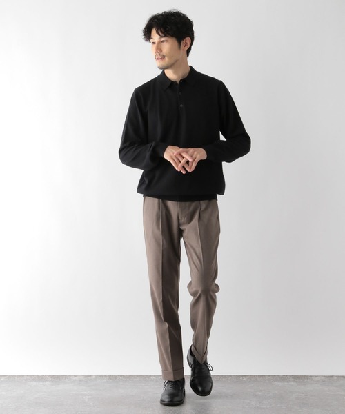 GLOBAL WORK（グローバルワーク）の「ニットポロシャツ/Salon de GW/133436（ポロシャツ・メンズ・ブラック/ライトベージュ/グリーン系その他6・MEDIUM/LARGE/X-LARGE/SMALL）」の22枚目の写真