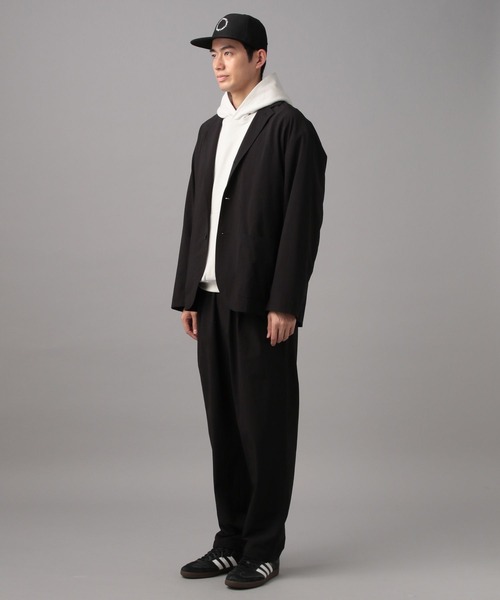 BAYFLOW（ベイフロー）の「[セットアップ可]UMWワッシャーナイロンパンツ【ストレッチ】（その他パンツ・メンズ・ブラック/ネイビー・MEDIUM/LARGE）」の4枚目の写真