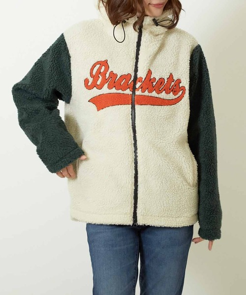 Bling Leads(ブリングリーズ)の「【Bl】【Bling leads】オーバーサイズ刺繍ロゴボアフルZIPパーカー(ブルゾン・メンズ・ホワイト系1/ブラック系/ブラウン系/ダークグリーン系/ベージュ系/ホワイト系・LARGE/MEDIUM/X-LARGE)」の21枚目の写真