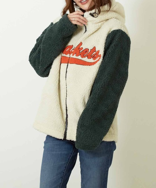 Bling Leads(ブリングリーズ)の「【Bl】【Bling leads】オーバーサイズ刺繍ロゴボアフルZIPパーカー(ブルゾン・メンズ・ホワイト系1/ブラック系/ブラウン系/ダークグリーン系/ベージュ系/ホワイト系・LARGE/MEDIUM/X-LARGE)」の20枚目の写真