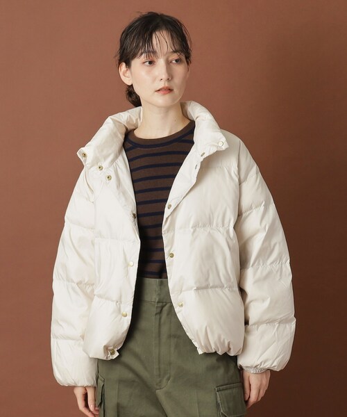 Traditional Weatherwear（トラディショナルウェザーウェア）の「Traditional Weatherwear（トラディショナル ウェザーウェア）HASELEY DOWN PA ダウンジャケット（ダウンジャケット/コート・レディース・オフホワイト/ブラック/ベージュ・00）」の6枚目の写真