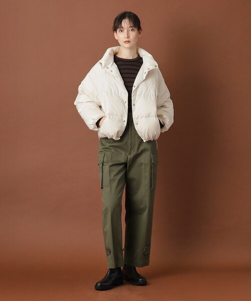Traditional Weatherwear（トラディショナルウェザーウェア）の「Traditional Weatherwear（トラディショナル ウェザーウェア）HASELEY DOWN PA ダウンジャケット（ダウンジャケット/コート・レディース・オフホワイト/ブラック/ベージュ・00）」の7枚目の写真