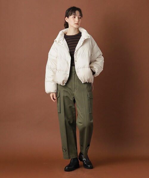 Traditional Weatherwear（トラディショナルウェザーウェア）の「Traditional Weatherwear（トラディショナル ウェザーウェア）HASELEY DOWN PA ダウンジャケット（ダウンジャケット/コート・レディース・オフホワイト/ブラック/ベージュ・00）」の8枚目の写真