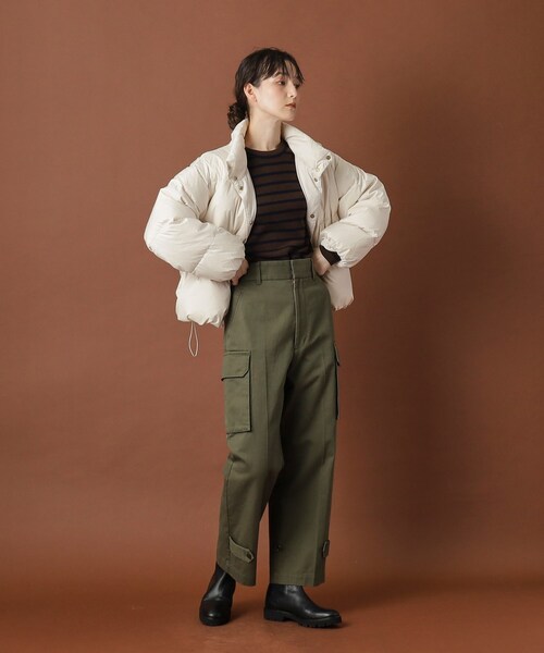 Traditional Weatherwear（トラディショナルウェザーウェア）の「Traditional Weatherwear（トラディショナル ウェザーウェア）HASELEY DOWN PA ダウンジャケット（ダウンジャケット/コート・レディース・オフホワイト/ブラック/ベージュ・00）」の9枚目の写真