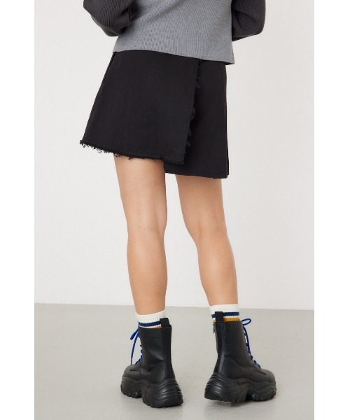 RODEO CROWNS WIDE BOWL（ロデオクラウンズワイドボウル）の「アシンメトリープリーツスカート（スカート・レディース・ベージュ系その他/ブラック/カーキ・SMALL/MEDIUM）」の5枚目の写真