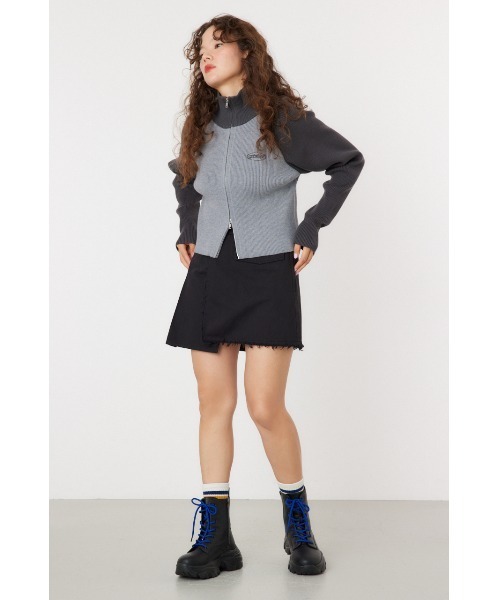 RODEO CROWNS WIDE BOWL（ロデオクラウンズワイドボウル）の「アシンメトリープリーツスカート（スカート・レディース・ベージュ系その他/ブラック/カーキ・SMALL/MEDIUM）」の8枚目の写真