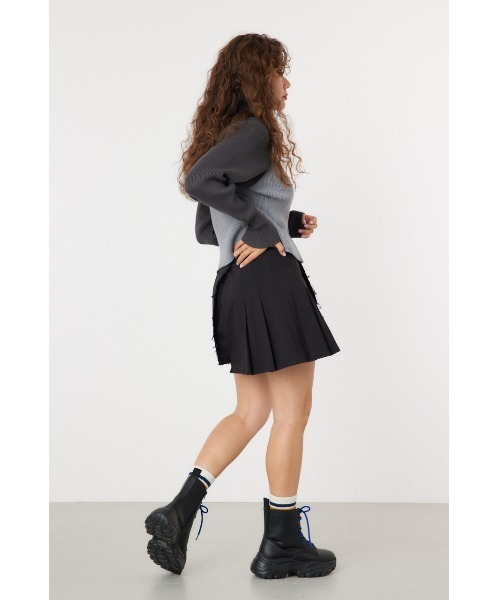 RODEO CROWNS WIDE BOWL（ロデオクラウンズワイドボウル）の「アシンメトリープリーツスカート（スカート・レディース・ベージュ系その他/ブラック/カーキ・SMALL/MEDIUM）」の9枚目の写真