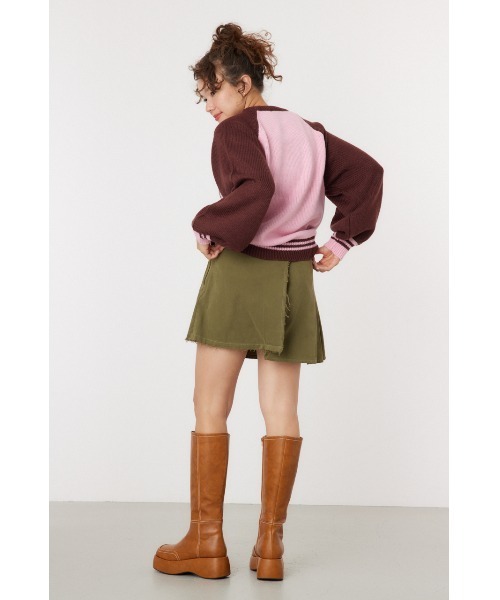 RODEO CROWNS WIDE BOWL（ロデオクラウンズワイドボウル）の「アシンメトリープリーツスカート（スカート・レディース・ベージュ系その他/ブラック/カーキ・SMALL/MEDIUM）」の15枚目の写真