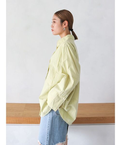 新品未使用　アングリット　ビッグシャツ　モカ　定価9900円 ビッグシルエットシャツ[品番：MKSW0060202]｜Ungrid（アン