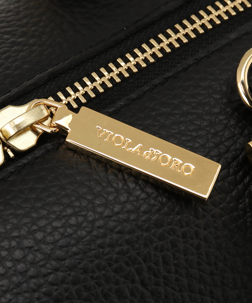 La TOTALITE(ラトータリテ)の「【VIOLAd’ORO/ヴィオラドーロ】レザーミニボストンBAG(ボストンバッグ・レディース・ブラック/ベージュ・FREE)」の16枚目の写真