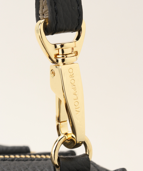 La TOTALITE(ラトータリテ)の「【VIOLAd’ORO/ヴィオラドーロ】レザーミニボストンBAG(ボストンバッグ・レディース・ブラック/ベージュ・FREE)」の13枚目の写真