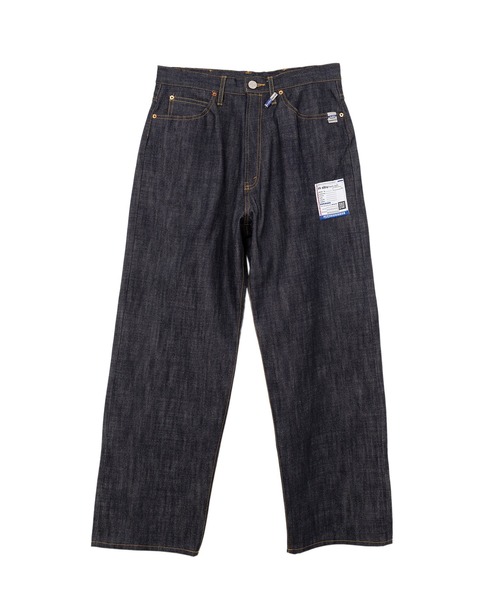 In・stru(men-tal).(インストルメンタル)の「Selvage Denim Baggy Pants(デニムパンツ・メンズ・インディゴブルー/ブラック・46/48/44)」の2枚目の写真