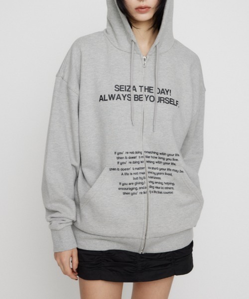 LAGUA GEM LETTERING BIG フーディ パーカー ブラック LAGUA GEM | LETTERING BIG フーディ (Tシャツ・カットソー(長袖