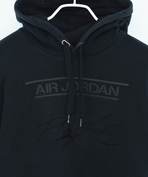 AIR JORDAN(エアジョーダン)の「【ヴィンテージ古着】AIR JORDAN FLIGHT ロゴ刺繍 パーカー(パーカー・メンズ・ブラック・LARGE)」の4枚目の写真