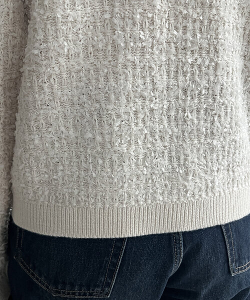 Chez toi（シェトワ）の「ツイードカーディガン（カーディガン/ボレロ・レディース・ブラック/グレイッシュベージュ/ネイビー・FREE）」の9枚目の写真