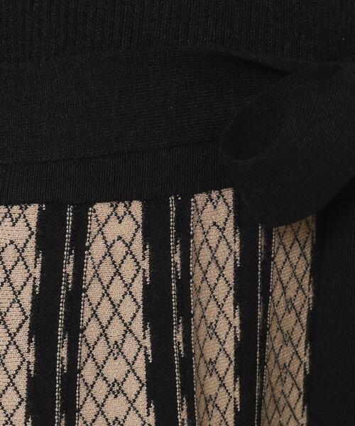 ITS'DEMO（イッツデモ）の「◆【手洗い可】リブニットフレアワンピース（ワンピース・レディース・パープル/ネイビー/ブラック・00）」の7枚目の写真