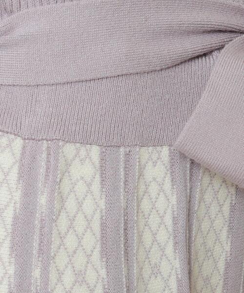 ITS'DEMO（イッツデモ）の「◆【手洗い可】リブニットフレアワンピース（ワンピース・レディース・パープル/ネイビー/ブラック・00）」の11枚目の写真