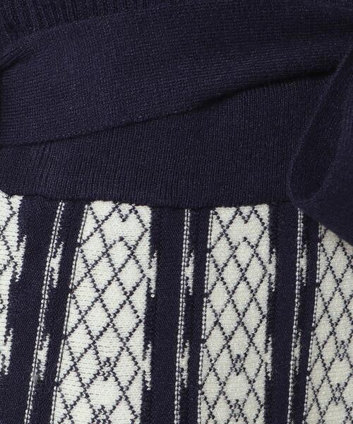 ITS'DEMO（イッツデモ）の「◆【手洗い可】リブニットフレアワンピース（ワンピース・レディース・パープル/ネイビー/ブラック・00）」の15枚目の写真