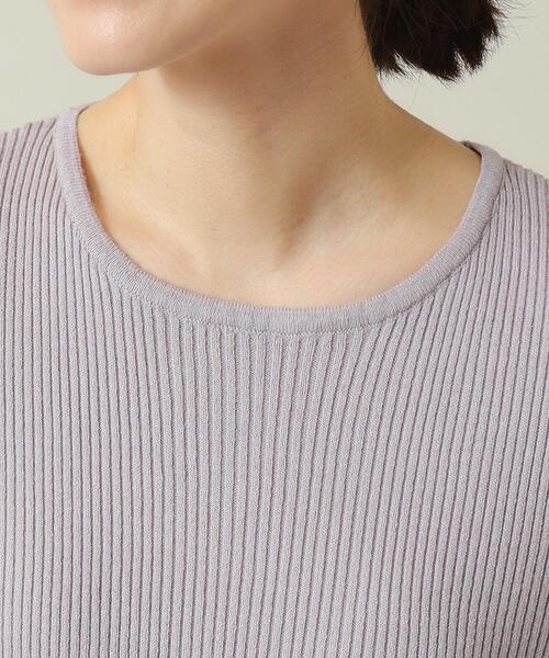 ITS'DEMO（イッツデモ）の「◆【手洗い可】リブニットフレアワンピース（ワンピース・レディース・パープル/ネイビー/ブラック・00）」の19枚目の写真