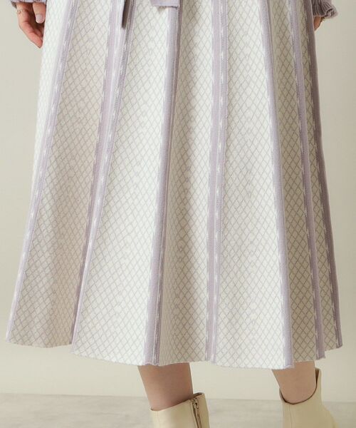 ITS'DEMO（イッツデモ）の「◆【手洗い可】リブニットフレアワンピース（ワンピース・レディース・パープル/ネイビー/ブラック・00）」の22枚目の写真