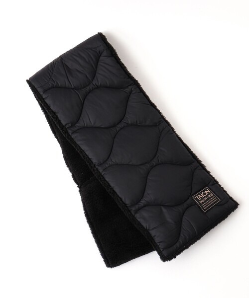 TAION（タイオン）の「【TAION/タイオン】MILITARY R/S DOWN SCARF SOFT SHELL 17（マフラー・メンズ・ベージュ/ブラック/ミント/ブラック系その他・FREE）」の5枚目の写真