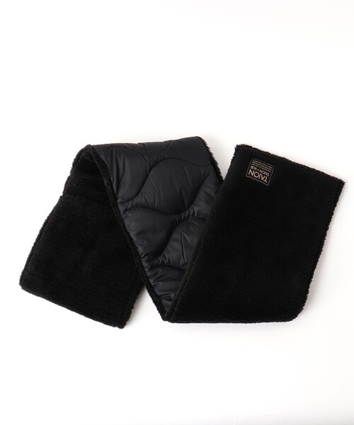 TAION（タイオン）の「【TAION/タイオン】MILITARY R/S DOWN SCARF SOFT SHELL 17（マフラー・メンズ・ベージュ/ブラック/ミント/ブラック系その他・FREE）」の6枚目の写真