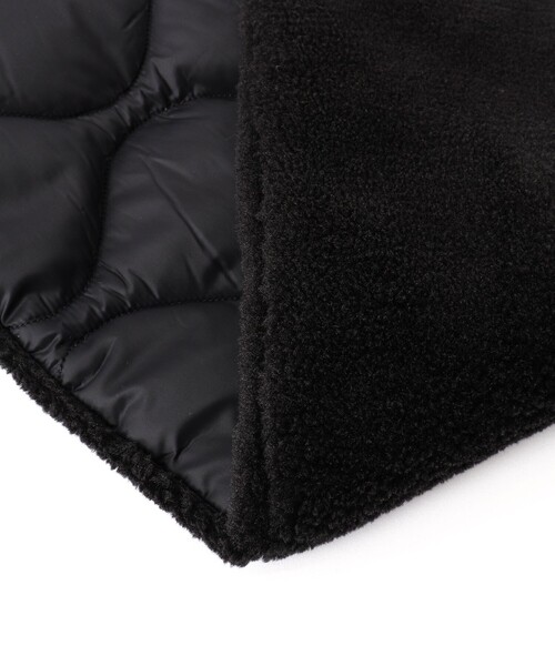 TAION（タイオン）の「【TAION/タイオン】MILITARY R/S DOWN SCARF SOFT SHELL 17（マフラー・メンズ・ベージュ/ブラック/ミント/ブラック系その他・FREE）」の7枚目の写真