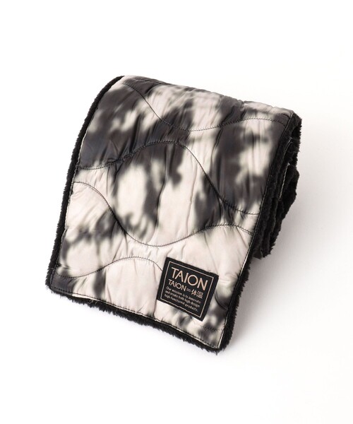 TAION（タイオン）の「【TAION/タイオン】MILITARY R/S DOWN SCARF SOFT SHELL 17（マフラー・メンズ・ベージュ/ブラック/ミント/ブラック系その他・FREE）」の14枚目の写真