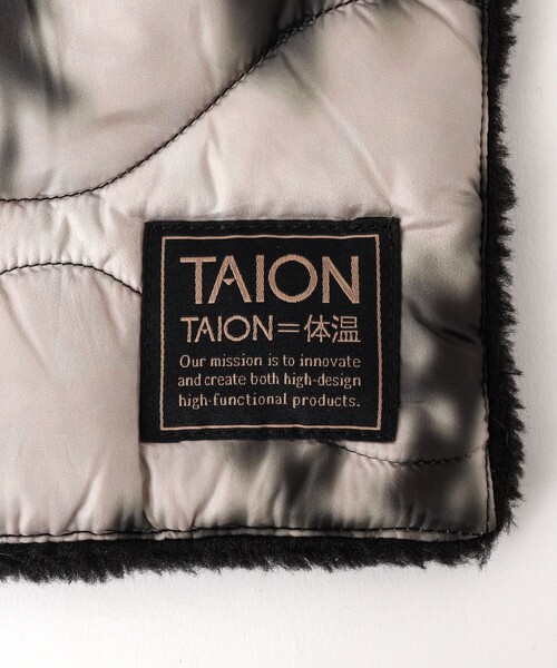 TAION（タイオン）の「【TAION/タイオン】MILITARY R/S DOWN SCARF SOFT SHELL 17（マフラー・メンズ・ベージュ/ブラック/ミント/ブラック系その他・FREE）」の16枚目の写真