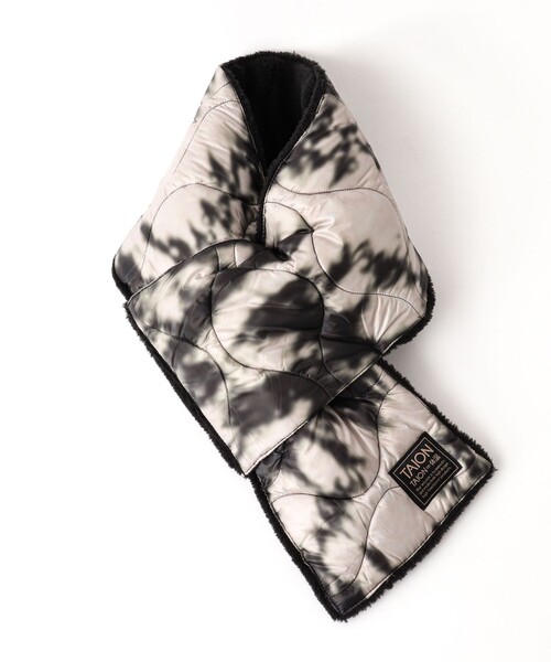 TAION（タイオン）の「【TAION/タイオン】MILITARY R/S DOWN SCARF SOFT SHELL 17（マフラー・メンズ・ベージュ/ブラック/ミント/ブラック系その他・FREE）」の17枚目の写真