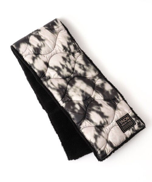 TAION（タイオン）の「【TAION/タイオン】MILITARY R/S DOWN SCARF SOFT SHELL 17（マフラー・メンズ・ベージュ/ブラック/ミント/ブラック系その他・FREE）」の18枚目の写真