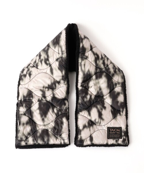 TAION（タイオン）の「【TAION/タイオン】MILITARY R/S DOWN SCARF SOFT SHELL 17（マフラー・メンズ・ベージュ/ブラック/ミント/ブラック系その他・FREE）」の21枚目の写真