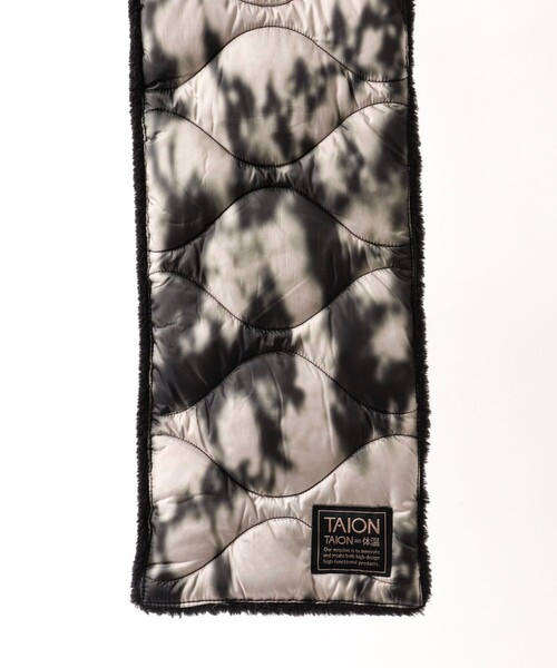 TAION（タイオン）の「【TAION/タイオン】MILITARY R/S DOWN SCARF SOFT SHELL 17（マフラー・メンズ・ベージュ/ブラック/ミント/ブラック系その他・FREE）」の22枚目の写真