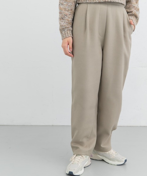 EKAL（エカル）の「ウールライクテーパードイージートラウザー（その他パンツ・レディース・ブラック/グレー・ONE）」の3枚目の写真