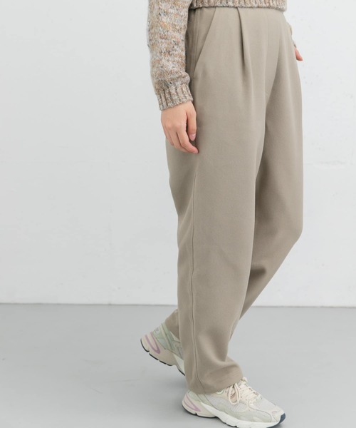 EKAL（エカル）の「ウールライクテーパードイージートラウザー（その他パンツ・レディース・ブラック/グレー・ONE）」の5枚目の写真