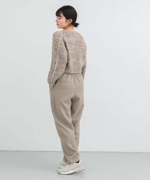 EKAL（エカル）の「ウールライクテーパードイージートラウザー（その他パンツ・レディース・ブラック/グレー・ONE）」の9枚目の写真