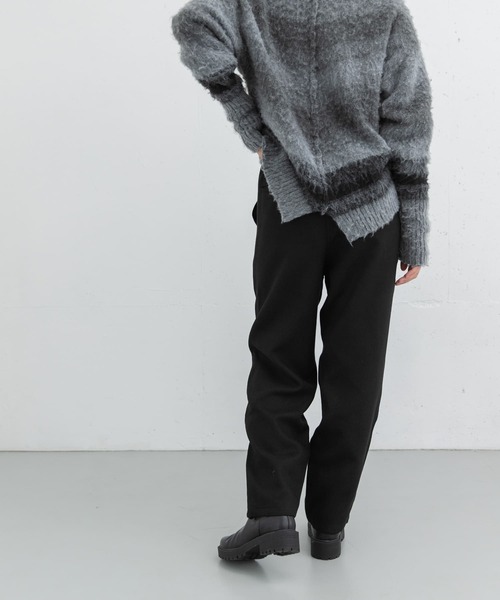 EKAL（エカル）の「ウールライクテーパードイージートラウザー（その他パンツ・レディース・ブラック/グレー・ONE）」の13枚目の写真