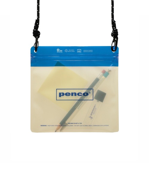 PENCO（ペンコ）の「直営店限定 penco × Pake The Clandestine ペンコ パケ ジッパーバッグ ポーチ スクエア クリア 透明 防水 Mサイズ（ポーチ・レディース・アイボリー・FREE）」の4枚目の写真